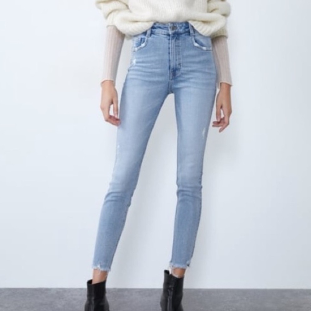 Zara High Waist Skinny Jeans